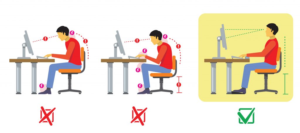 ป้องกันออฟฟิศซินโดรมด้วยการปรับพฤติกรรมการนั่งทำงานหรือใช้คอมพิวเตอร์ที่ถูกหลัก